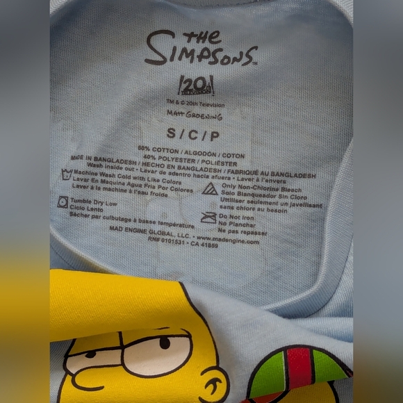 NWOT Unisex Kids (Size Small) Bart Simpson "Troublemaker" T-Shirt with Graphics - Picture 8 of 9